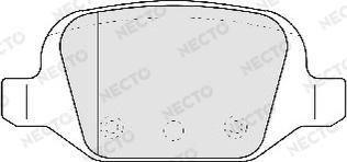 Necto FD6810A - Bremžu uzliku kompl., Disku bremzes ps1.lv