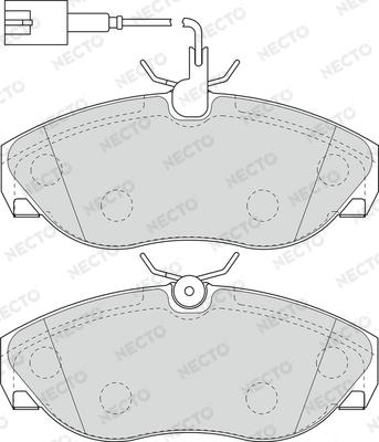 Necto FD6889V - Bremžu uzliku kompl., Disku bremzes ps1.lv