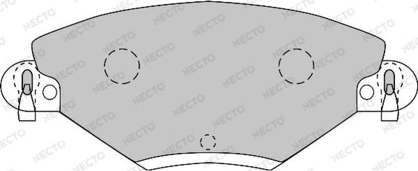 Necto FD6875A - Bremžu uzliku kompl., Disku bremzes ps1.lv