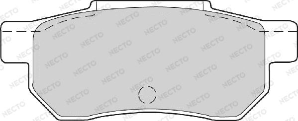 Necto FD6344A - Bremžu uzliku kompl., Disku bremzes ps1.lv