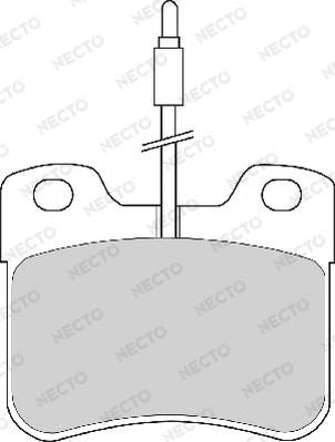 Necto FD6369A - Bremžu uzliku kompl., Disku bremzes ps1.lv