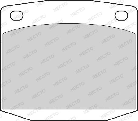 Necto FD6334A - Bremžu uzliku kompl., Disku bremzes ps1.lv