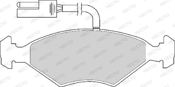 Necto FD6245A - Bremžu uzliku kompl., Disku bremzes ps1.lv