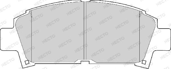 Necto FD6742A - Bremžu uzliku kompl., Disku bremzes ps1.lv