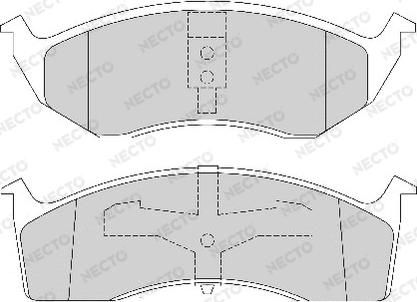 Necto FD6713A - Bremžu uzliku kompl., Disku bremzes ps1.lv