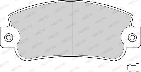 Necto FD672A - Bremžu uzliku kompl., Disku bremzes ps1.lv