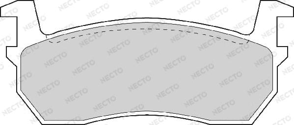 Necto FD891A - Bremžu uzliku kompl., Disku bremzes ps1.lv