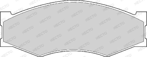Necto FD827A - Bremžu uzliku kompl., Disku bremzes ps1.lv