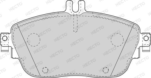 Necto FD7567A - Bremžu uzliku kompl., Disku bremzes ps1.lv