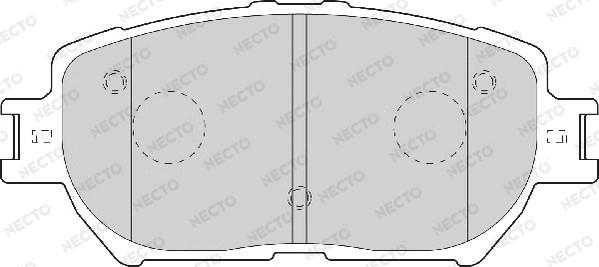 Necto FD7065A - Bremžu uzliku kompl., Disku bremzes ps1.lv
