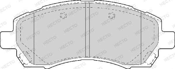 Necto FD7060A - Bremžu uzliku kompl., Disku bremzes ps1.lv