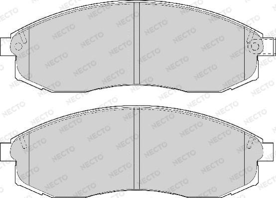 Necto FD7107A - Bremžu uzliku kompl., Disku bremzes ps1.lv