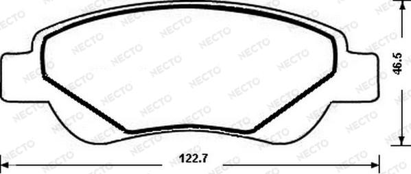 Necto FD7189A - Bremžu uzliku kompl., Disku bremzes ps1.lv