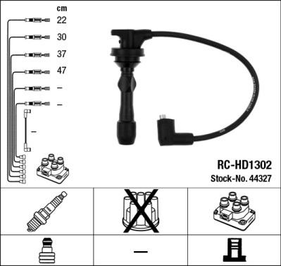 NGK 44327 - Augstsprieguma vadu komplekts ps1.lv