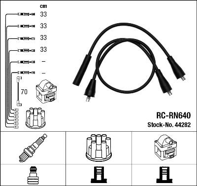 NGK 44282 - Augstsprieguma vadu komplekts ps1.lv