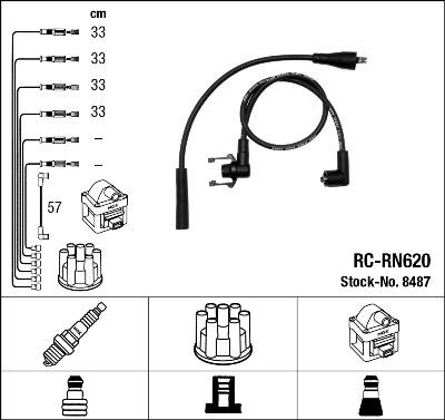 NGK 44279 - Augstsprieguma vadu komplekts ps1.lv