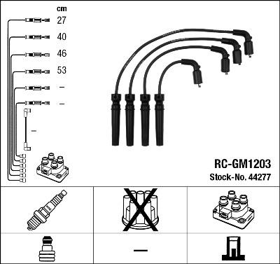 NGK 44277 - Augstsprieguma vadu komplekts ps1.lv