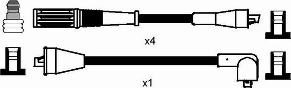 NGK 0667 - Augstsprieguma vadu komplekts ps1.lv