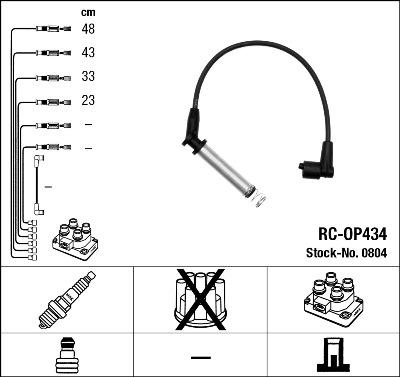 NGK 0804 - Augstsprieguma vadu komplekts ps1.lv