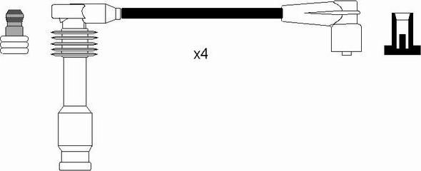 NGK 44301 - Augstsprieguma vadu komplekts ps1.lv