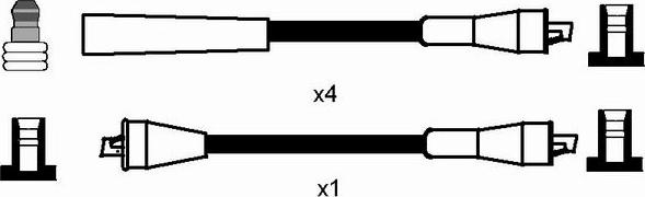 NGK 0722 - Augstsprieguma vadu komplekts ps1.lv