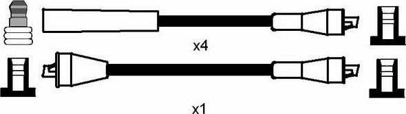 NGK 0772 - Augstsprieguma vadu komplekts ps1.lv