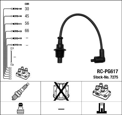 NGK 7275 - Augstsprieguma vadu komplekts ps1.lv