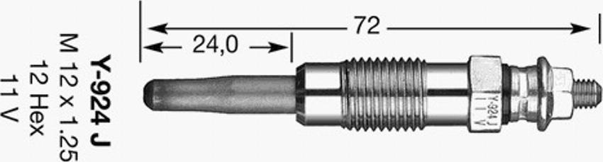 NGK D-Power  1 - Kvēlsvece ps1.lv