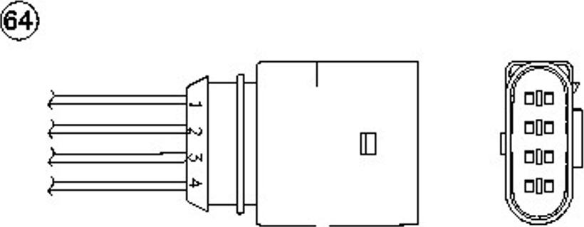 NGK OZA532-V4 - Lambda zonde ps1.lv