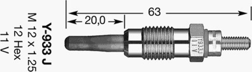 NGK Y-933J - Kvēlsvece ps1.lv