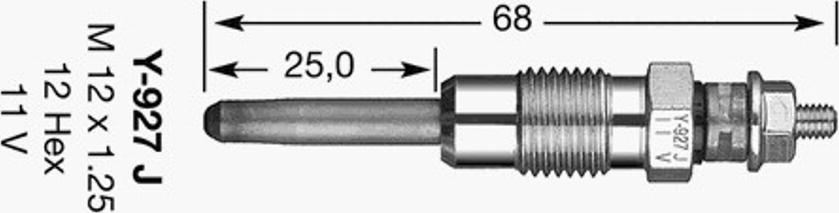 NGK Y-927J - Kvēlsvece ps1.lv