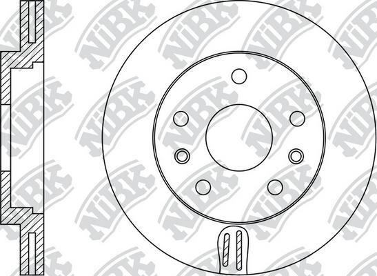 NiBK RN43007 - Bremžu diski ps1.lv