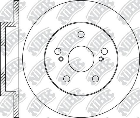 NiBK RN1445 - Bremžu diski ps1.lv