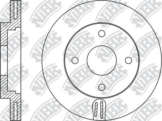 NiBK RN1672 - Bremžu diski ps1.lv