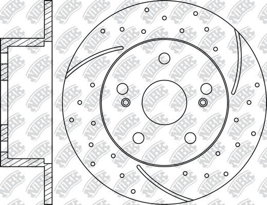 NiBK RN1092DSET - Augstas veiktspējas bremžu disks ps1.lv