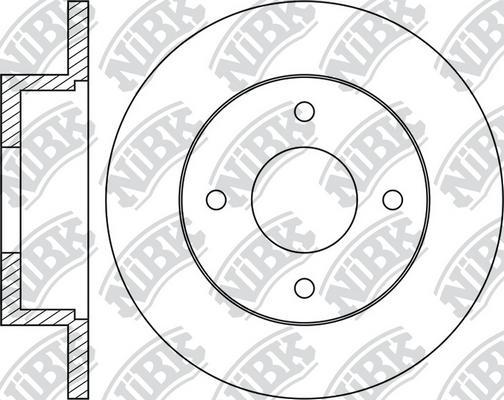 NiBK RN1041 - Bremžu diski ps1.lv