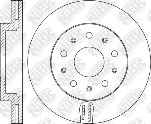 NiBK RN1055 - Bremžu diski ps1.lv