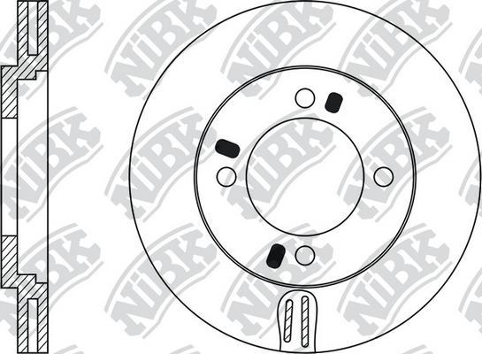 NiBK RN1007 - Bremžu diski ps1.lv