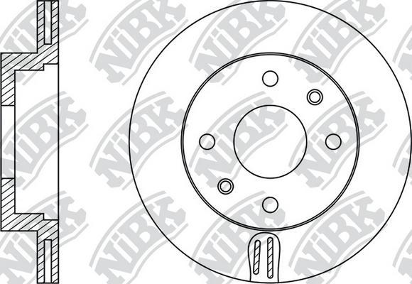 NiBK RN11001 - Bremžu diski ps1.lv