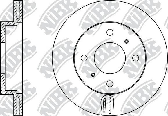 NiBK RN1103 - Bremžu diski ps1.lv