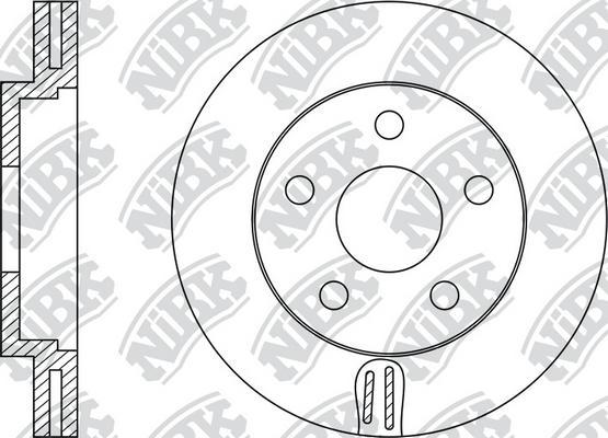NiBK RN1180 - Bremžu diski ps1.lv