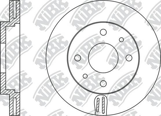NiBK RN1334 - Bremžu diski ps1.lv