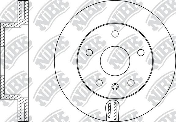 NiBK RN1281 - Bremžu diski ps1.lv