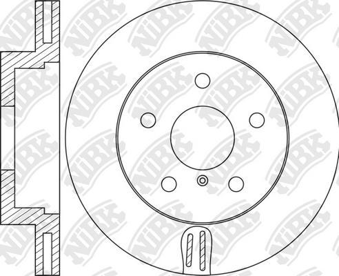 NiBK RN2070 - Bremžu diski ps1.lv