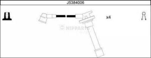 Nipparts J5384006 - Augstsprieguma vadu komplekts ps1.lv