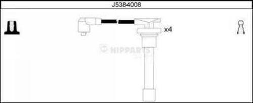 Nipparts J5384008 - Augstsprieguma vadu komplekts ps1.lv