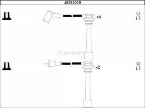 Nipparts J5385029 - Augstsprieguma vadu komplekts ps1.lv