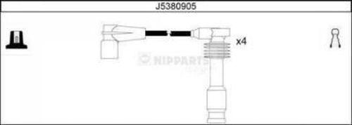 Nipparts J5380905 - Augstsprieguma vadu komplekts ps1.lv