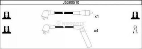 Nipparts J5380510 - Augstsprieguma vadu komplekts ps1.lv