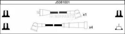 Nipparts J5381001 - Augstsprieguma vadu komplekts ps1.lv